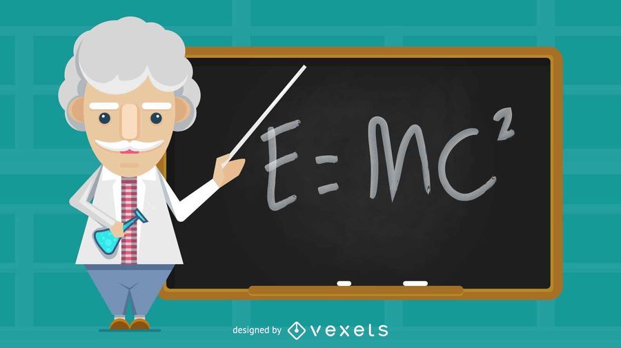 Old Science Teacher Illustration Old Science Teacher Illustration