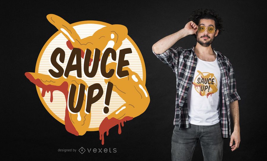 Diseño de camiseta de alas de pollo Diseño de camiseta de alas de pollo