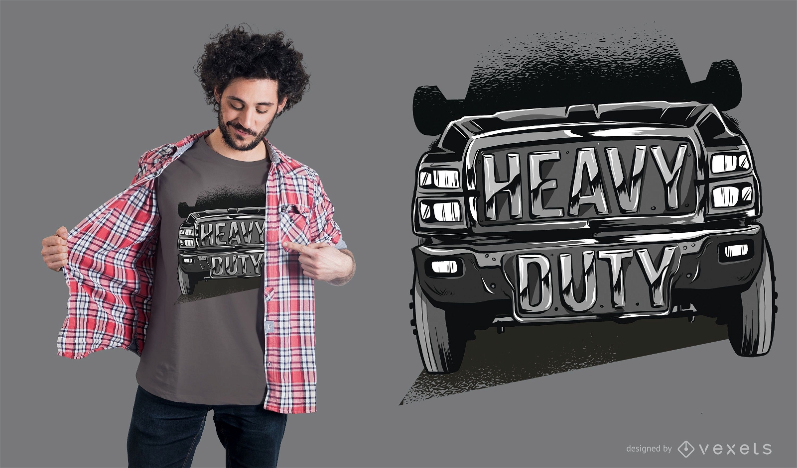Heavy Duty Truck T-Shirt Design