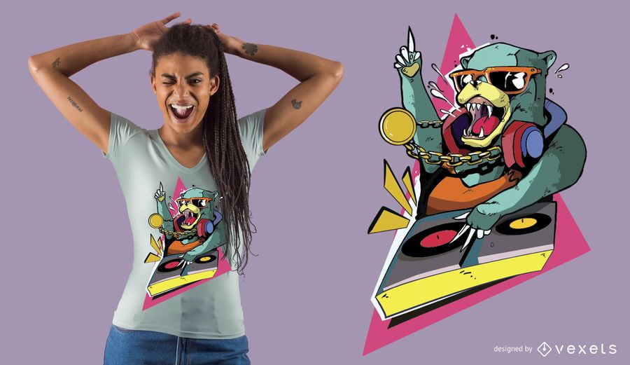 Diseño de camiseta para DJ Bear Diseño de camiseta para DJ Bear