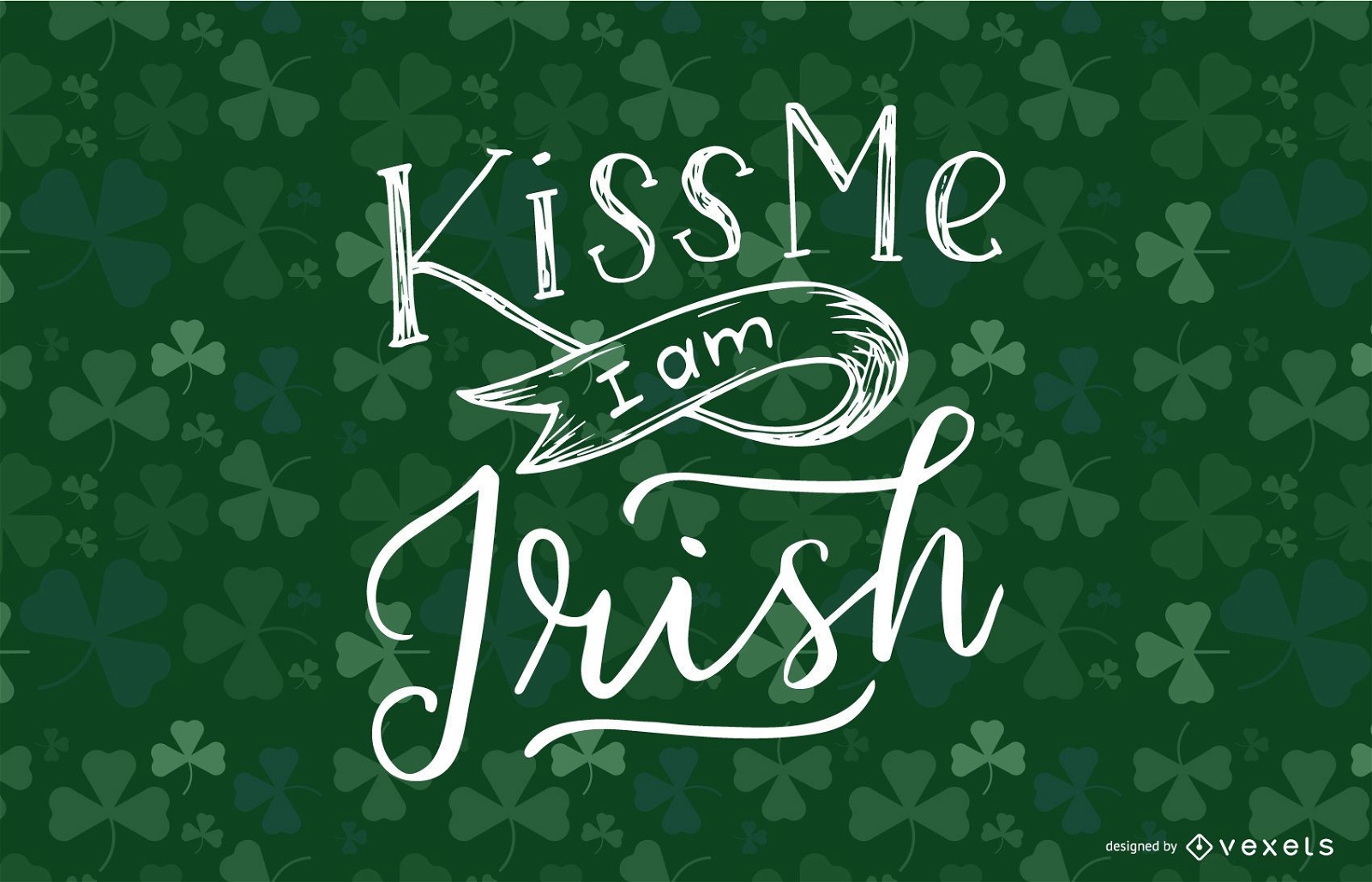 Beije-me estou com letras irlandesas