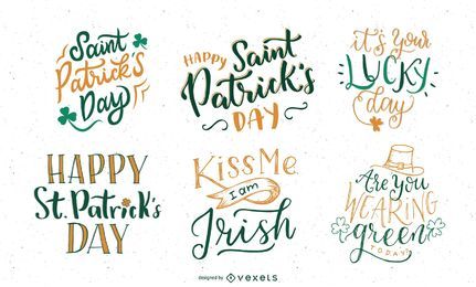 St. Patrick's Day-Schriftzug St. Patrick's Day-Schriftzug
