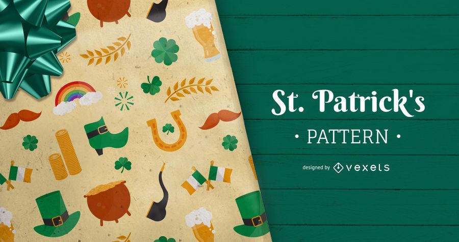 Saint Patrick's Day Elements Pattern Saint Patrick's Day Elements Pattern