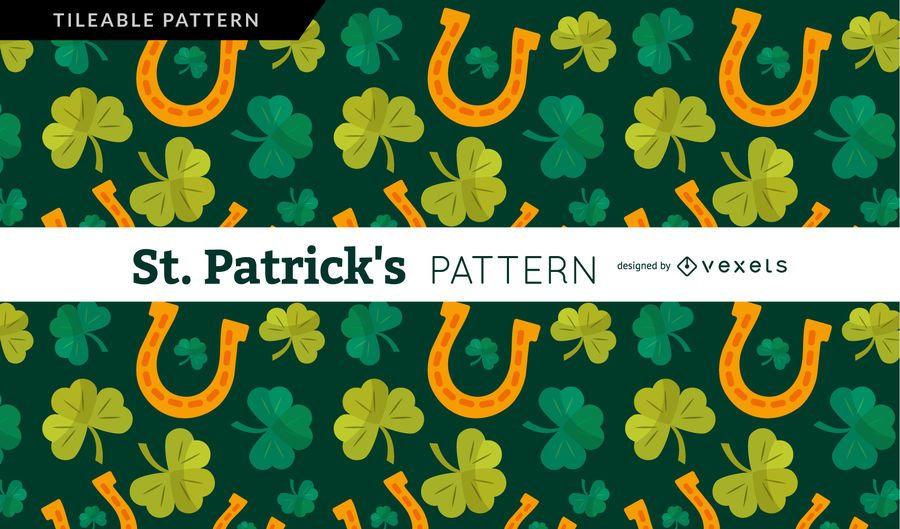 Shamrock and horseshoe pattern Shamrock and horseshoe pattern