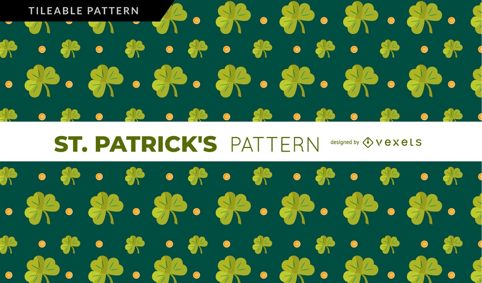 St. Patrick&#39;s Shamrock-Muster