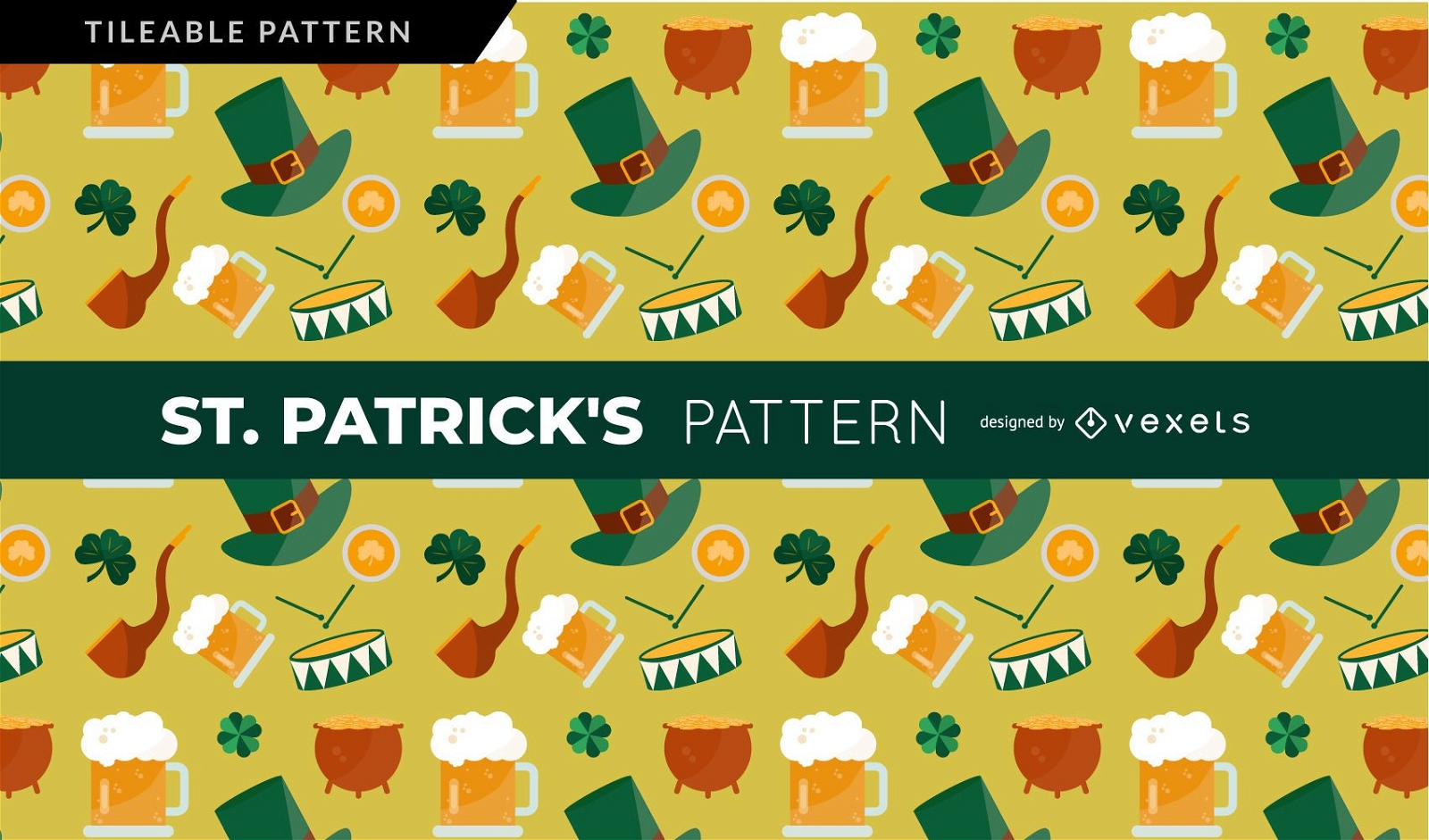 Saint Patrick's Elements Pattern
