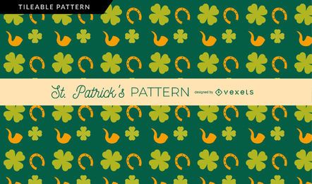 Clover Horseshoe and Pipe pattern Clover Horseshoe and Pipe pattern