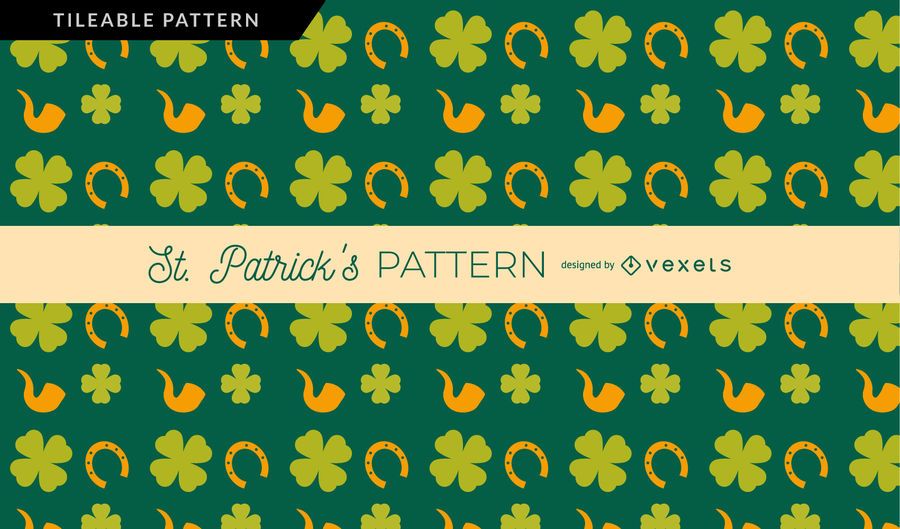 Clover Horseshoe and Pipe pattern Clover Horseshoe and Pipe pattern