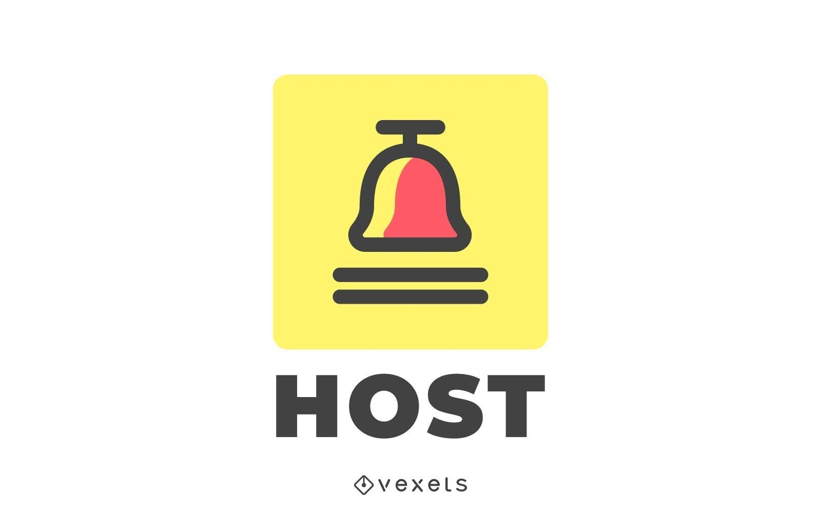 Host travel logo design