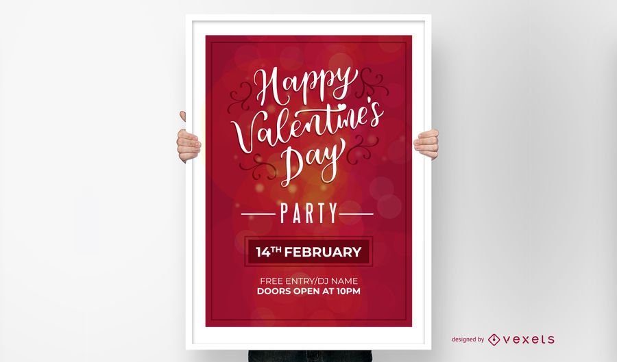 Happy Valentine's Day Party Invitation Happy Valentine's Day Party Invitation