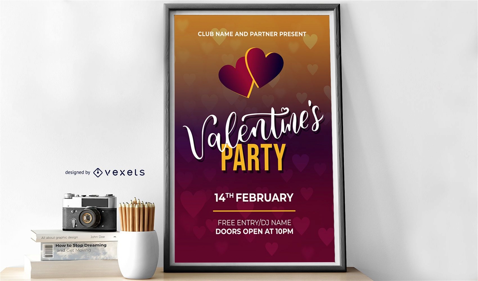 Valentinstag Party Design Vorlage