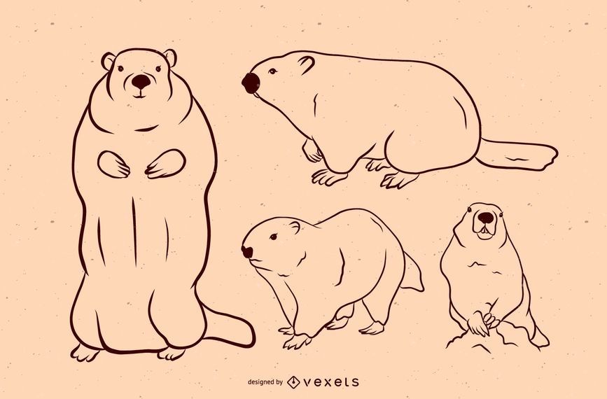 Groundhog Vector Set Groundhog Vector Set
