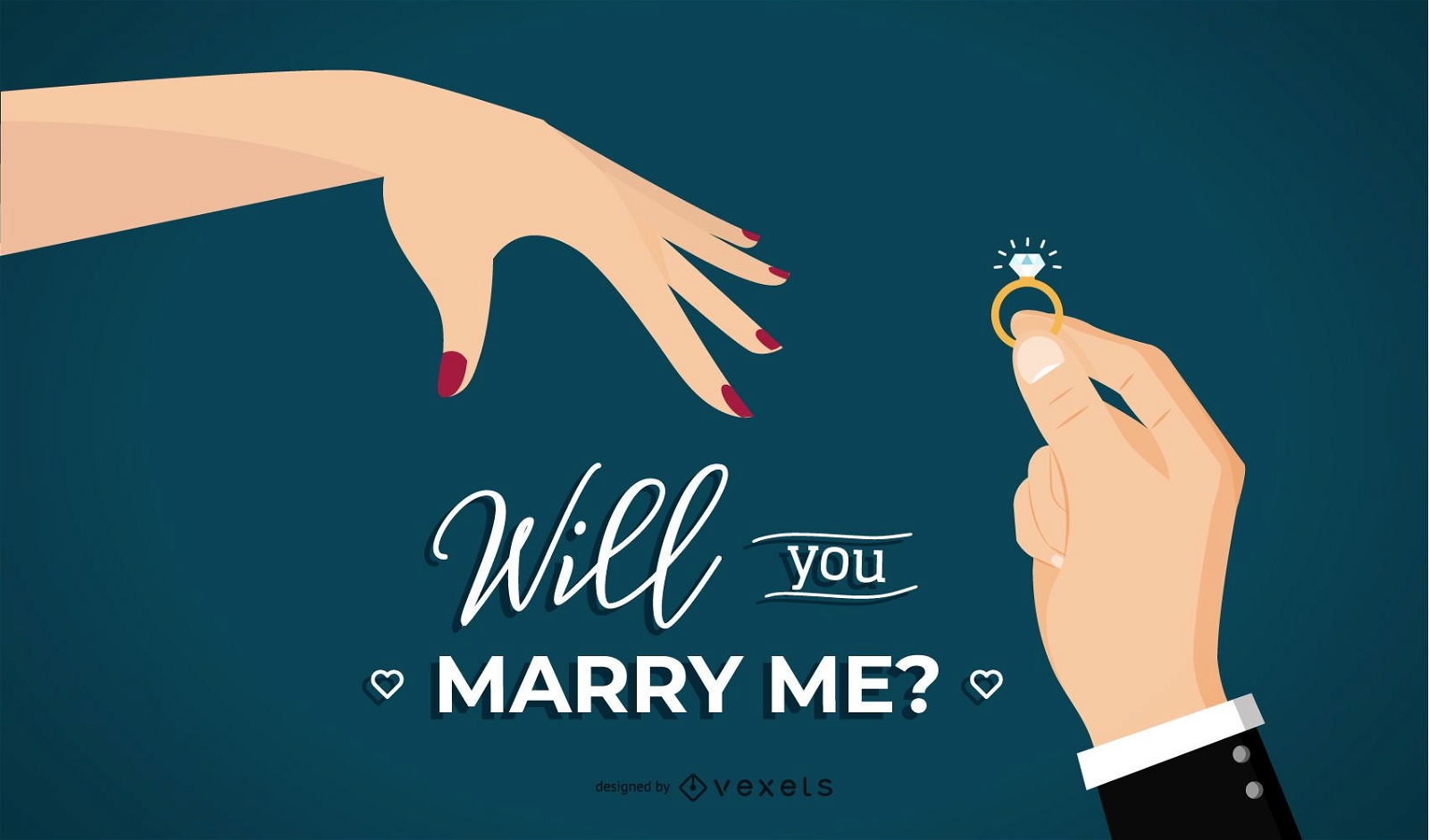Will You Marry Me Illustration