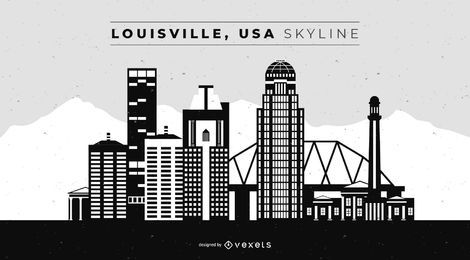 Diseño del horizonte de Louisville USA