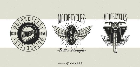 Motorcycle Classic Badges Design