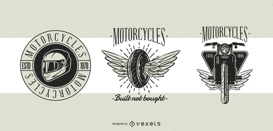 Motorcycle Classic Badges Design Motorcycle Classic Badges Design