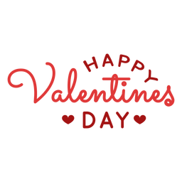 Diseño de saludo de feliz día de san valentín Diseño PNG