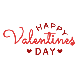 Happy valentines day greeting design Transparent PNG