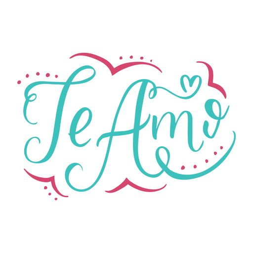 Moldes De Letras Te Amo Te Amo Lettering Design Transparent Png | The ...