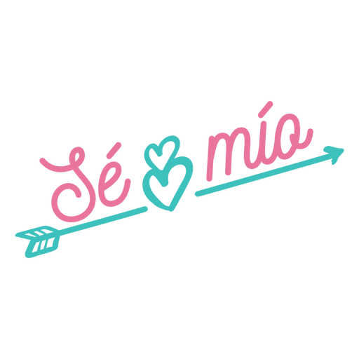 Te mio spanish lettering PNG Design