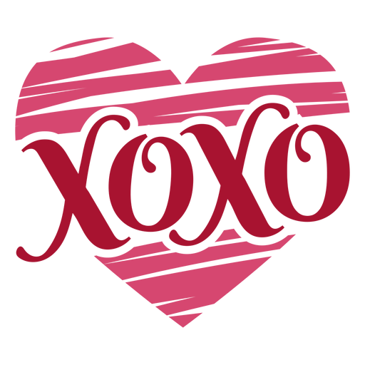 Xoxo-Valentinsbotschaft PNG-Design