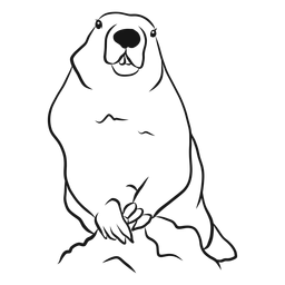 Groundhog animal sketch vector Groundhog animal sketch vector