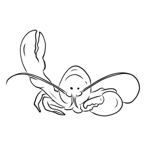 Vetor de desenho de lagosta Desenho PNG
