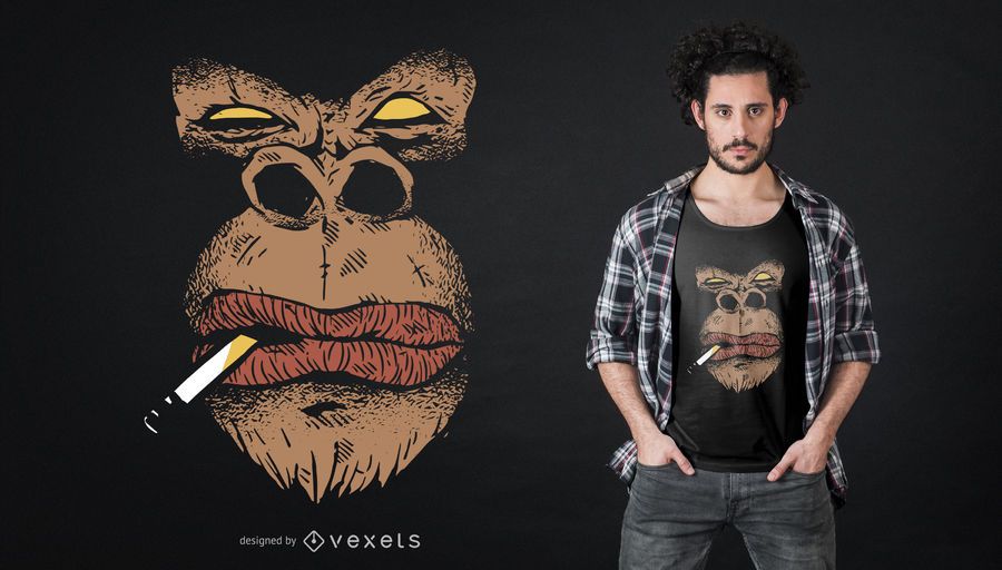 Angry Gorilla T-Shirt Design Angry Gorilla T-Shirt Design