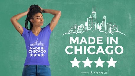 Feito em Chicago com design de camisetas