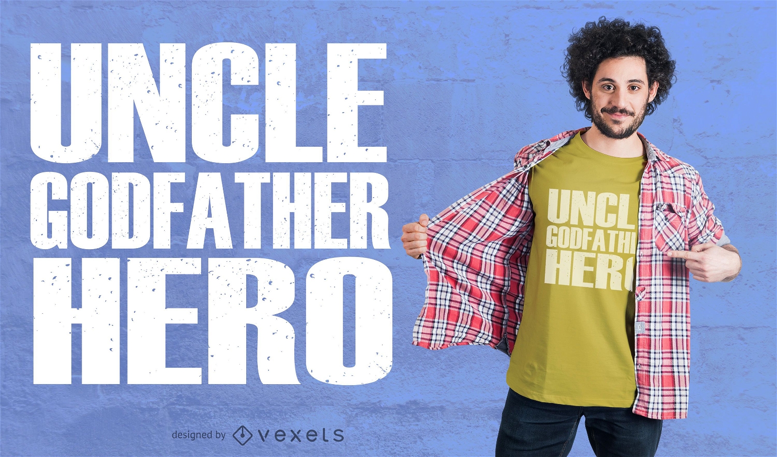 Uncle Hero T-Shirt Design