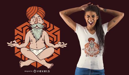 Floating Guru T-Shirt Design Floating Guru T-Shirt Design