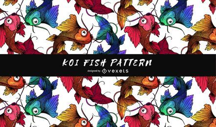 Koi fish pattern Koi fish pattern