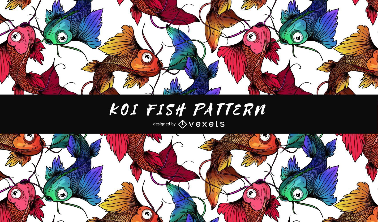Padrão de peixe Koi