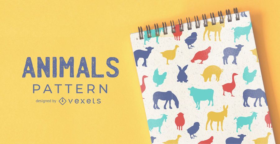 Diseño de patrón de animales de granja Diseño de patrón de animales de granja