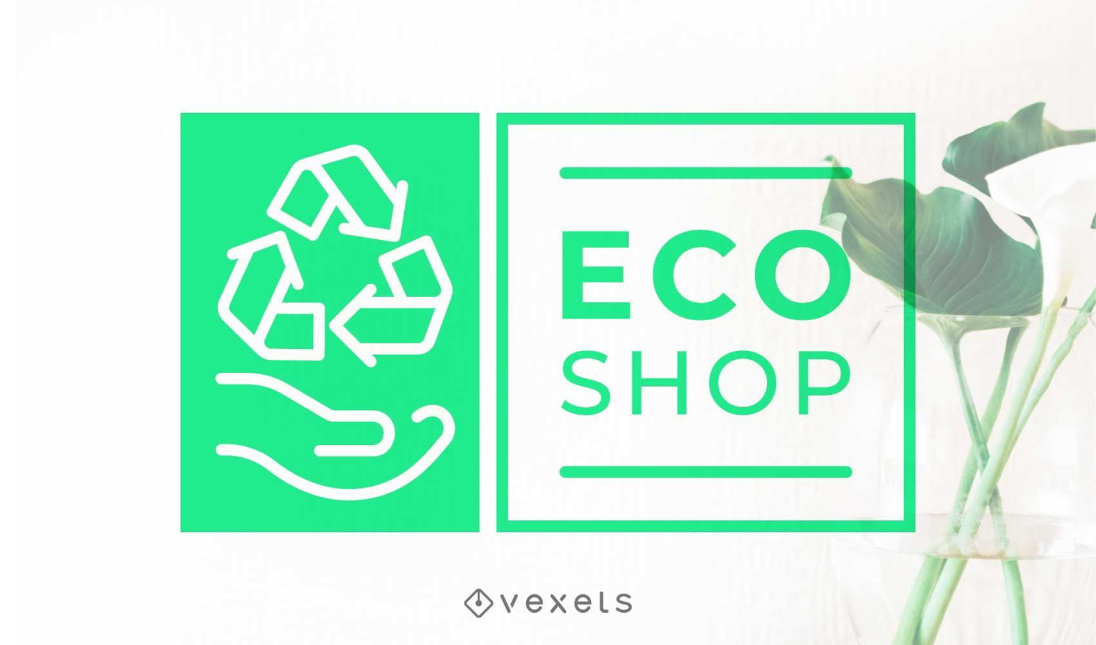 Diseño de logotipo de tienda ecológica