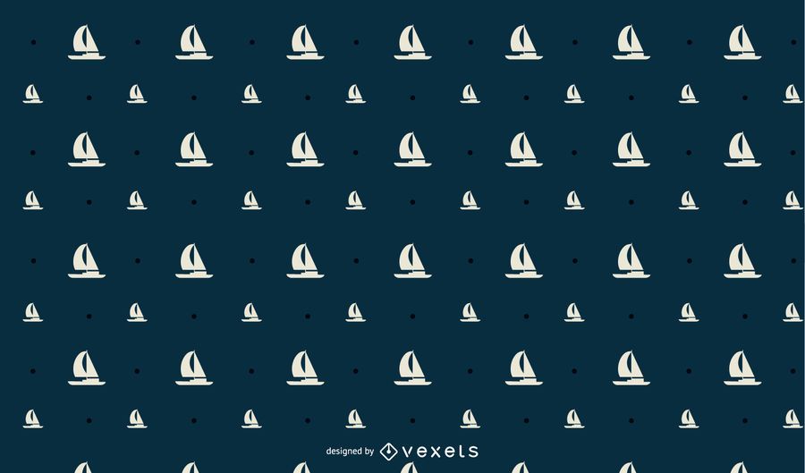 Diseño inconsútil del patrón de SailBoat Diseño inconsútil del patrón de SailBoat