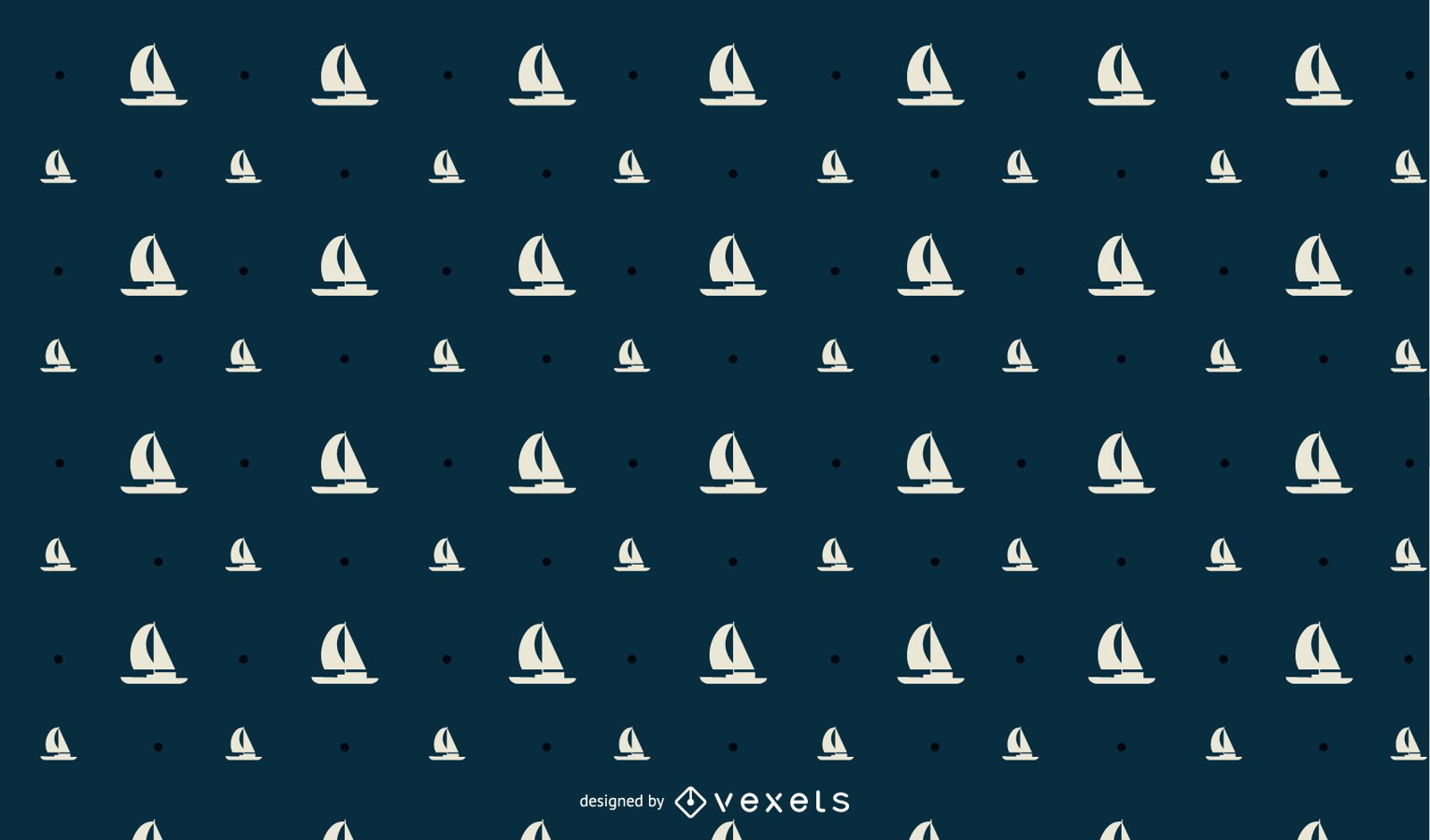 Nahtloses SailBoat-Musterdesign