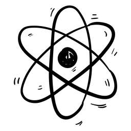 Desenho de partícula atômica Desenho PNG