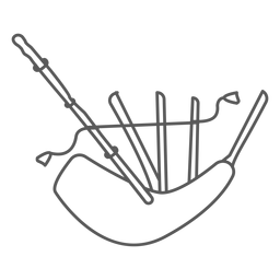 Bagpipes doodle PNG Design