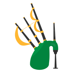 Tubulação plana de gaita de foles Desenho PNG