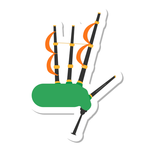 Bagpipes sticker PNG Design