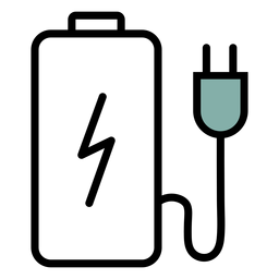 Symbol für Batterieladegerät PNG-Design