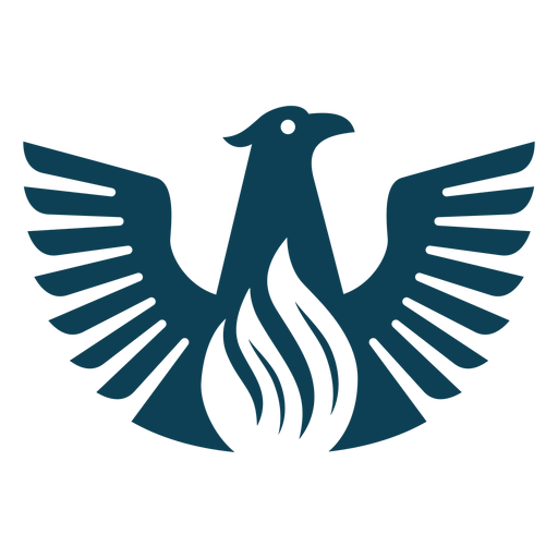 Bird eagle wing beak silhouette PNG Design