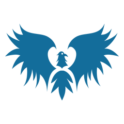 Pájaro águila ala pico cola silueta Diseño PNG