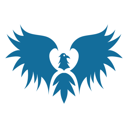 Pájaro águila ala pico cola silueta Diseño PNG