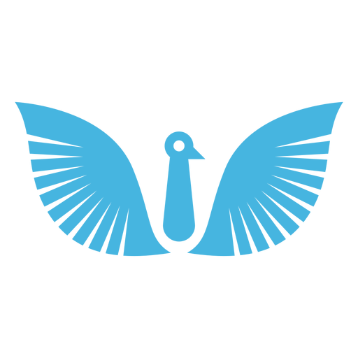 Bird wing beak silhouette PNG Design