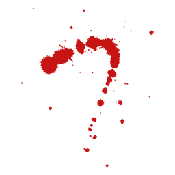 Salpicadura de pintura de sangre Diseño PNG