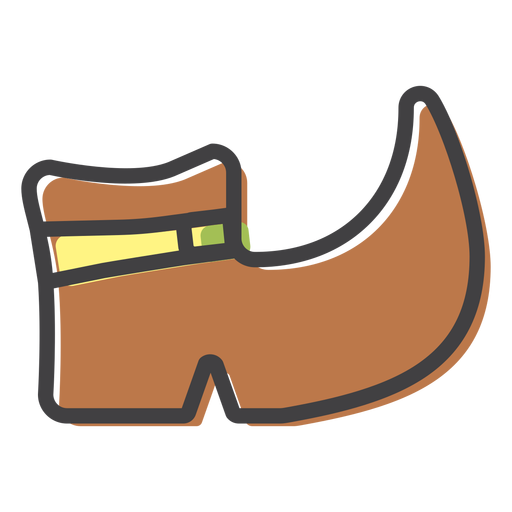Boot shoe sole stroke PNG Design