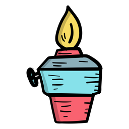 Fuego de quemador plano Diseño PNG