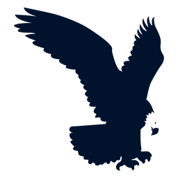 Eagle beak wing silhouette Transparent PNG